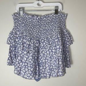 Mustard Seed Blue floral Small Skort